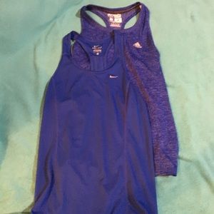 Nike and adidas tanks